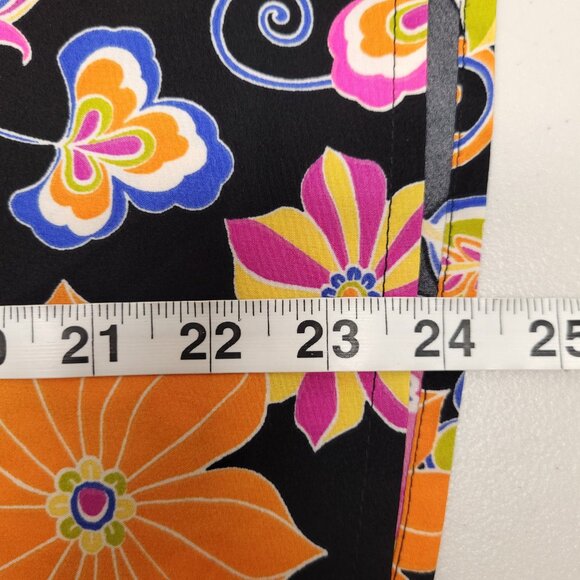 Savanna Jane Short Sleeve V Neck Embroidered Floral Print Top Multicolor - Picture 4 of 8